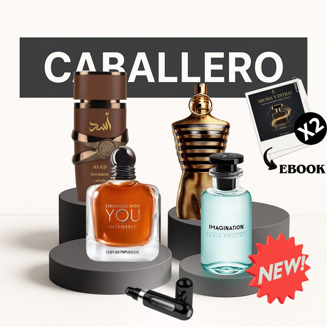 KIT 3 l x2 ebook+4 Perfumes+perfumero